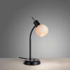 Leuchten Direkt bordslampa LOKI, justerbar arm, opalvit skärm, 3000 Kelvin varmvit