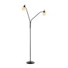 Leuchten Direkt golvlampa LOKI med 2 böjda, justerbara armar, 3000 Kelvin varmvit