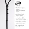 Leuchten Direkt golvlampa LOKI med 2 böjda, justerbara armar, 3000 Kelvin varmvit