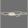 Leuchten Direkt LED-taklampa PEBBLES, vit, 3000 Kelvin varmvitt, minnesfunktion