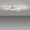 Leuchten Direkt LED-taklampa PEBBLES, vit, 3000 Kelvin varmvitt, minnesfunktion