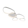 Leuchten Direkt LED-taklampa PEBBLES, vit, 3000 Kelvin varmvitt, minnesfunktion