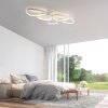 Leuchten Direkt LED-taklampa PEBBLES, vit, 3000 Kelvin varmvitt, minnesfunktion