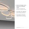 Leuchten Direkt LED-taklampa PEBBLES, vit, 3000 Kelvin varmvitt, minnesfunktion