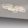 Leuchten Direkt LED-taklampa PEBBLES, vit, 3000 Kelvin varmvitt, minnesfunktion