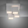Leuchten Direkt LED-taklampa TETRIS i vitt med förskjutna kubformer, 3000 Kelvin varmvit