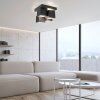 Leuchten Direkt LED-taklampa TETRIS med 4 kantiga ljusmoduler, 3000 Kelvin varmvit