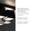 Leuchten Direkt LED-taklampa TETRIS med 4 kantiga ljusmoduler, 3000 Kelvin varmvit
