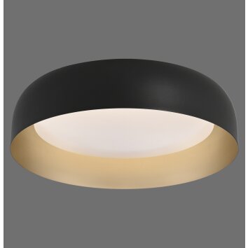 Leuchten Direkt rund LED-taklampa OSKO med fjärrkontroll, justerbar ljusfärg 3000 Kelvin