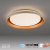 Leuchten Direkt modern rund LED-taklampa SATI med minnesfunktion, 3000 Kelvin varmvit