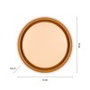 Leuchten Direkt modern rund LED-taklampa SATI med minnesfunktion, 3000 Kelvin varmvit