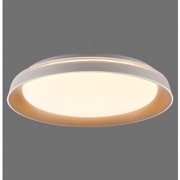 Leuchten Direkt modern rund LED-taklampa SATI med minnesfunktion, 3000 Kelvin varmvit