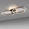Leuchten Direkt LED-taklampa TROOPER med överlappande ovaler i vitt, 3000 Kelvin varmvit