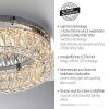 Leuchten Direkt LED-taklampa KULUNKA med klara fasetter, 3000 Kelvin varmvit