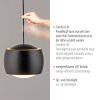Leuchten Direkt Pendellampa LED BALLINI, höjdjusterbar, 3000 Kelvin varmvitt, längd 10 cm