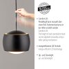 Leuchten Direkt Pendellampa LED BALLINI, höjdjusterbar, 3000 Kelvin varmvitt, längd 10 cm