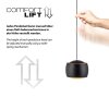 Leuchten Direkt Pendellampa LED BALLINI, höjdjusterbar, 3000 Kelvin varmvitt, längd 10 cm