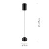 Leuchten Direkt Pendellampa LED BALLINI, höjdjusterbar, 3000 Kelvin varmvitt, längd 10 cm