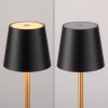 Leuchten Direkt LED-bordslampa EURIA med konformad skärm, 3000 Kelvin varmvit