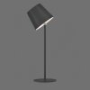 Leuchten Direkt LED-bordslampa BOTERIA, riktbar svart skärm, 3000 Kelvin varmvit