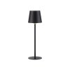 Leuchten Direkt LED-bordslampa BOTERIA, riktbar svart skärm, 3000 Kelvin varmvit