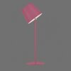 Leuchten Direkt Bordslampa BOTERIA, rosa konisk skärm, justerbar, varmvit LED 3000 Kelvin