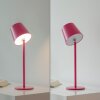 Leuchten Direkt Bordslampa BOTERIA, rosa konisk skärm, justerbar, varmvit LED 3000 Kelvin
