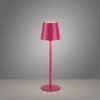 Leuchten Direkt Bordslampa BOTERIA, rosa konisk skärm, justerbar, varmvit LED 3000 Kelvin