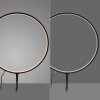 Leuchten Direkt LED-markspjutslampa ZIRKULU, rund form för trädgården, svart skärm