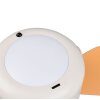 Reality vit LED-takfläkt Rena, flygplansform, dimbar med fjärrkontroll, 4000 Kelvin