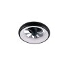Reality Takfläkt Muonio LED, dimbar med fjärrkontroll, justerbar ljusfärg 2700-6500 Kelvin