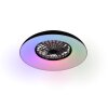 Reality LED-takfläkt Svaerholt, RGB, fjärrkontroll, justerbar ljusfärg 2700-6500 Kelvin