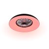 Reality LED-takfläkt Svaerholt, RGB, fjärrkontroll, justerbar ljusfärg 2700-6500 Kelvin