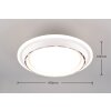 Reality LED-takfläkt Saarela, fjärrkontrolldimbar, ställbar ljusfärg 3000/4000/6500 Kelvin