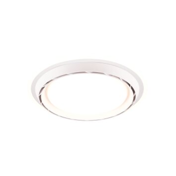 Reality LED-takfläkt Saarela, fjärrkontrolldimbar, ställbar ljusfärg 3000/4000/6500 Kelvin