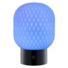 Brilliant LED-bordslampa Sarastro med RGB, 2700 Kelvin varmvit med diamantmönster