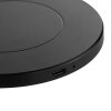 Brilliant Modern laddningsplatta Charger med rund form och svart yta, låg profil