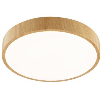 Brilliant LED rund taklampa Teranon, platt form i modern stil, 3000 Kelvin varmvitt ljus