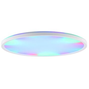 Brilliant LED-taklampa Lumaro, dimbar med fjärrkontroll, RGB, 4000 Kelvin neutralvit