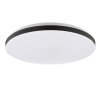 Brilliant modern rund och flack LED-plafond Livio, vit skärm, 3000 Kelvin varmvit