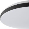 Brilliant modern rund och flack LED-plafond Livio, vit skärm, 3000 Kelvin varmvit