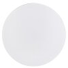 Brilliant modern rund och flack LED-plafond Livio, vit skärm, 3000 Kelvin varmvit