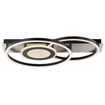 Brilliant Leuchten LED-taklampa Maureen, cirklar, minnesfunktion, 3000 Kelvin varmvit