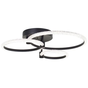 Brilliant LED-taklampa Aydin, fjärrstyrd dimbar, justerbar ljusfärg 3000-7000 Kelvin