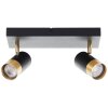 Brilliant Takspotlight Vigolo med 2 vridbara cylindriska huvuden, 3000 Kelvin varmvit