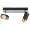 Brilliant Takspotlight Vigolo med 2 vridbara cylindriska huvuden, 3000 Kelvin varmvit
