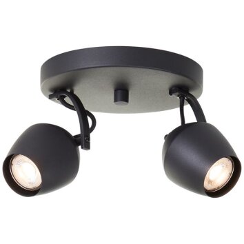 Brilliant Takspotlight Vertino med 2 konformade, vridbara huvuden, 3000 Kelvin varmvit