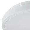 Brilliant LED, rund taklampa Livas med skymningssensor, 3000 Kelvin varmvit, vit stomme
