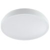 Brilliant LED, rund taklampa Livas med skymningssensor, 3000 Kelvin varmvit, vit stomme