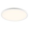 Brilliant Flack rund vit LED-taklampa Samora med justerbar ljusfärg 2700-6500 Kelvin